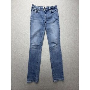 Paige Skyline Skinny Jeans Womens 26 Blue Mid Rise Skinny Stretch Denim